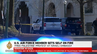 Trending Video air force man sets himself on fire